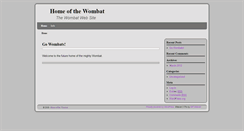 Desktop Screenshot of gowombats.com